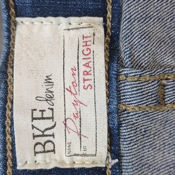 BKE Denim Payton size 26R Blue Denim Pants Straight Leg Jeans - Picture 4 of 12